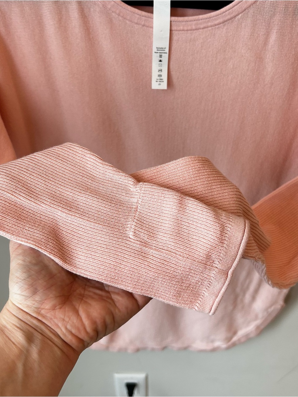 lululemon athletica Dusty Pink Crewneck Shirt Athleisure Size 6 Loungewear - Picture 10 of 13